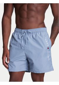 TOMMY HILFIGER - Tommy Hilfiger Szorty kąpielowe UM0UM03258 Niebieski Regular Fit. Kolor: niebieski. Materiał: syntetyk