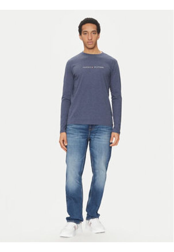 TOMMY HILFIGER - Tommy Hilfiger Longsleeve UM0UM03531 Granatowy Regular Fit. Kolor: niebieski. Materiał: bawełna. Długość rękawa: długi rękaw