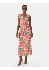Morgan Sukienka letnia 261-RIO Kolorowy Regular Fit. Materiał: syntetyk. Wzór: kolorowy. Sezon: lato #4
