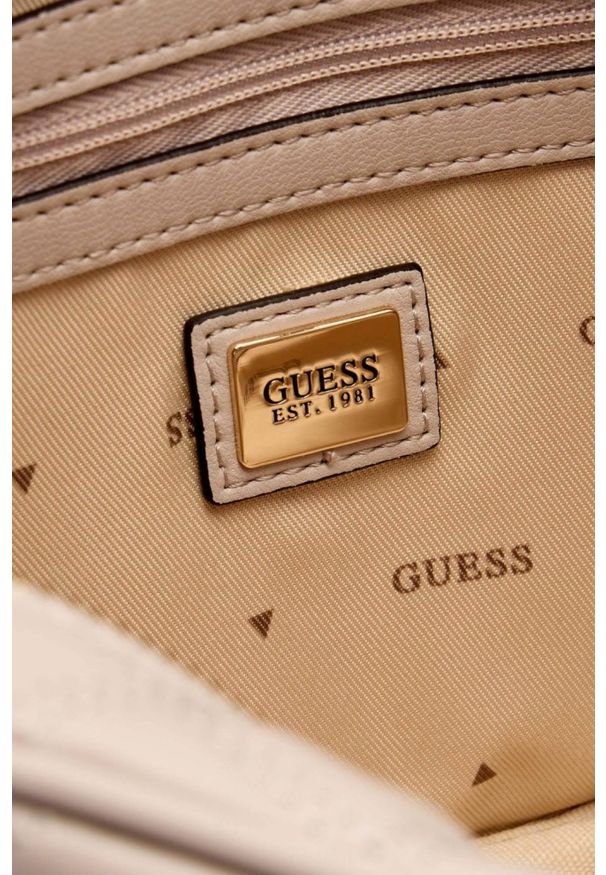 Guess - GUESS Torebka damska w kolorze taupe Giully II. Kolor: beżowy. Styl: casual