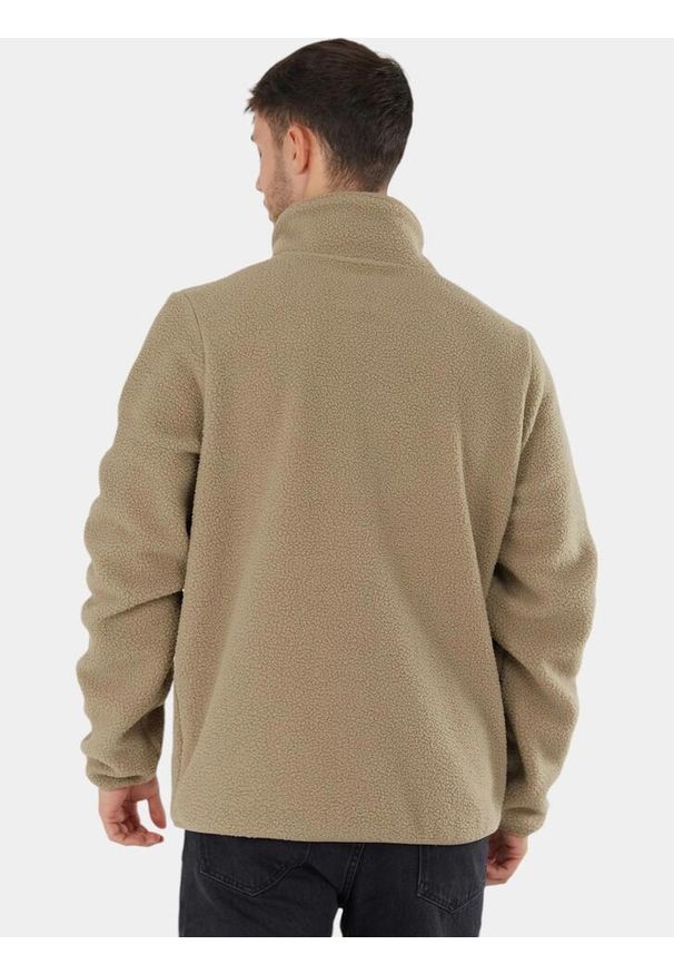 FUNDANGO - Bluza Męska Fundango Haven Hybrid. Typ kołnierza: polo. Kolor: beżowy