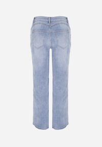 Renee - Niebieskie Bawełniane Jeansy High Waist Wide Leg Cariloth. Stan: podwyższony. Kolekcja: plus size. Kolor: niebieski #4