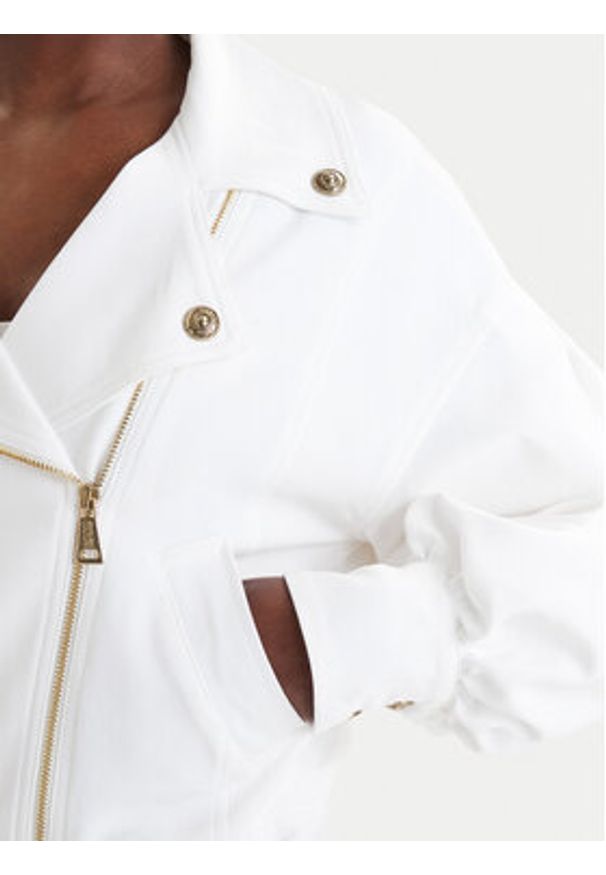 Versace Jeans Couture Kurtka przejściowa 80HAS410 N0432 Biały Loose Fit. Kolor: biały. Materiał: wiskoza