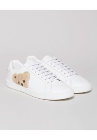 PALM ANGELS - Skórzane sneakersy Teddy Bear. Kolor: biały. Materiał: skóra. Szerokość cholewki: normalna. Wzór: aplikacja #3