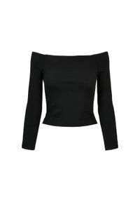 Urban Classics - Damska Koszulka Z Długim Rękawem Bez Ramiączek. Kolor: czarny. Długość rękawa: bez ramiączek. Długość: długie. Sport: turystyka piesza #1