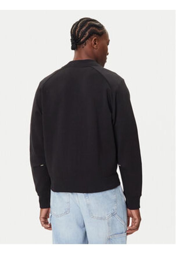 Hugo - HUGO Bluza Dargenzip 50542590 Czarny Oversize. Kolor: czarny. Materiał: bawełna
