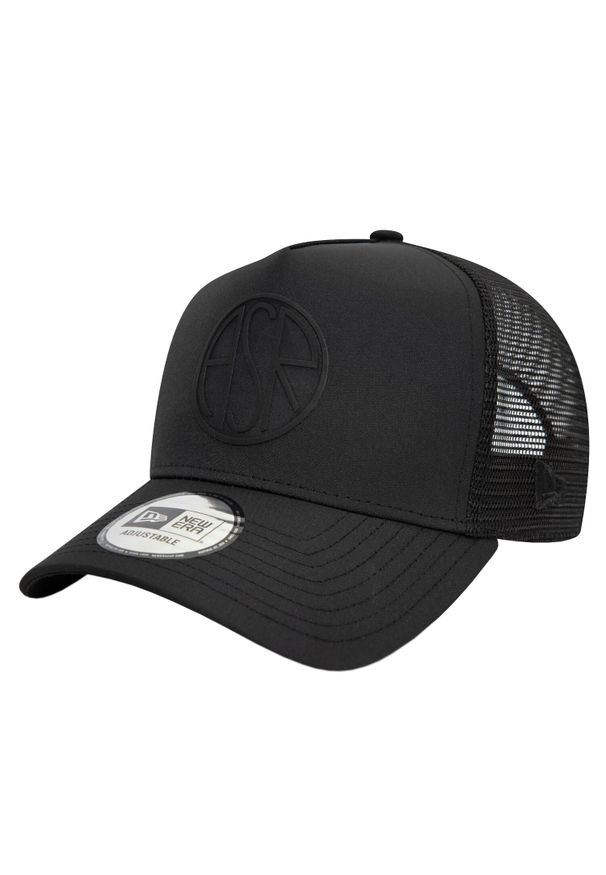 New Era - Czapka z daszkiem dla dorosłych E-Frame AS Roma Trucker Cap. Kolor: czarny. Materiał: poliester