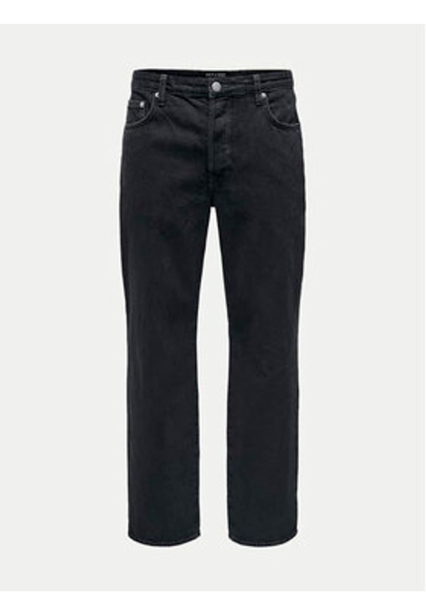 Only & Sons Jeansy Fade 22026778 Czarny Loose Fit. Kolor: czarny