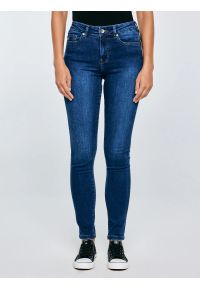 Big-Star - Jeansy damskie skinny niebieskie Adela 358. Kolor: niebieski. Styl: klasyczny