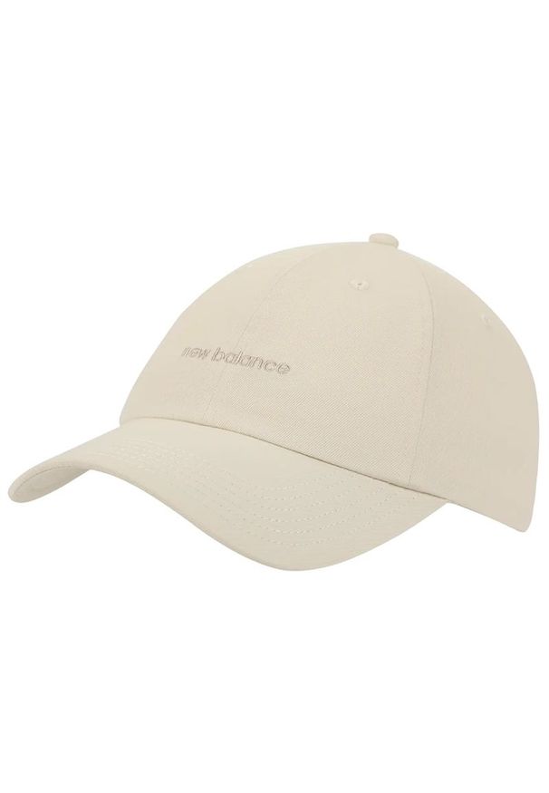 Czapka dla każdego New Balance LAH51010LIN - beżowa. Kolor: beżowy. Materiał: tkanina, poliester, materiał. Styl: klasyczny, street
