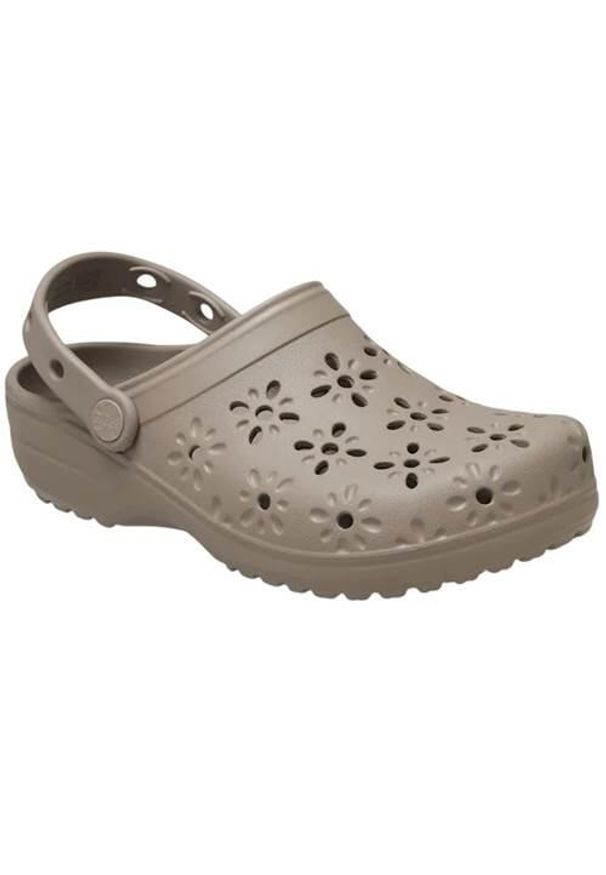 Buty do chodzenia damskie Crocs Classic Floral Cut Out Clog. Kolor: beżowy. Materiał: syntetyk, materiał