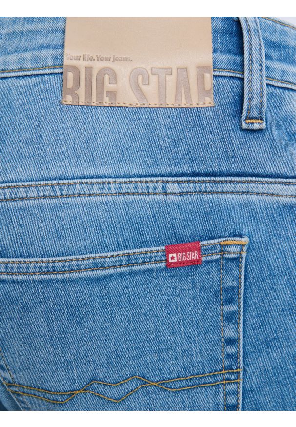 Big-Star - Jeansy męskie skinny jasnoniebieskie Deric 238. Okazja: na co dzień. Stan: obniżony. Kolor: niebieski. Styl: casual, elegancki, klasyczny