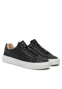 Calvin Klein Sneakersy Cupsole Lace Up W/Ml HW0HW02288 Czarny. Kolor: czarny. Materiał: skóra