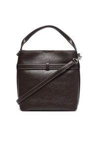 Calvin Klein Torebka Buckle Mini Bucket Crossbody LV04F3550G Brązowy. Kolor: brązowy. Materiał: skórzane #5