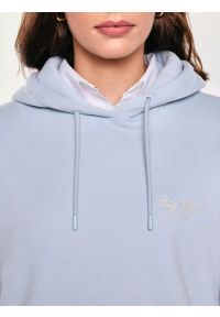 Big-Star - Bluza damska z kapturem błękitna Raisala 400. Okazja: na spacer, na co dzień. Typ kołnierza: kaptur. Kolor: niebieski. Materiał: dzianina, jeans. Wzór: haft. Styl: casual #6