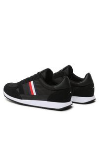 TOMMY HILFIGER - Tommy Hilfiger Sneakersy Runner Lo Vintage Mix FM0FM03431 Czarny. Kolor: czarny. Materiał: materiał #5