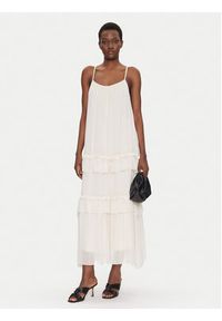 Dixie Sukienka letnia A207W018A Beżowy Regular Fit. Kolor: beżowy. Materiał: jedwab, wiskoza. Sezon: lato #2