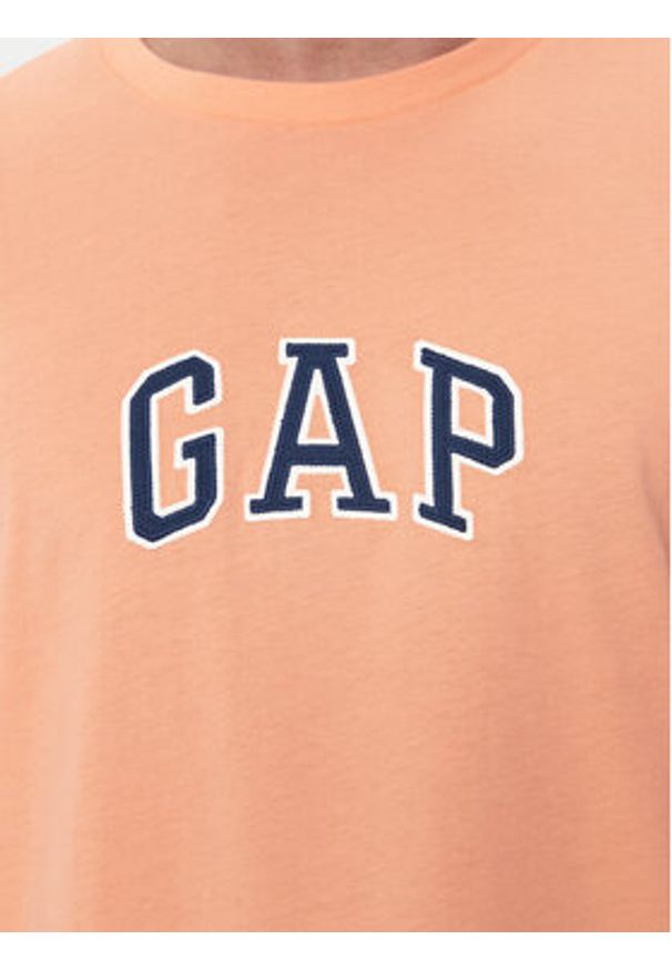 GAP - Gap T-Shirt 570044-06 Pomarańczowy Regular Fit. Kolor: pomarańczowy. Materiał: bawełna