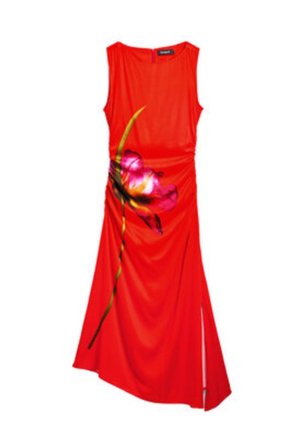 Desigual Sukienka codzienna Reims 25SWVW07 Czerwony Regular Fit. Okazja: na co dzień. Kolor: czerwony. Materiał: wiskoza. Typ sukienki: proste. Styl: casual