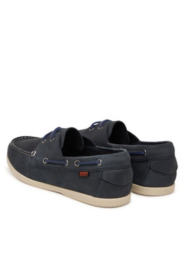 Clarks Półbuty Charmouth Lace 26186600 Granatowy. Kolor: niebieski. Materiał: skóra, nubuk