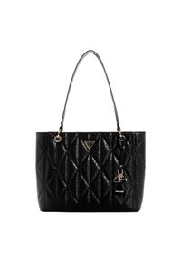Guess - GUESS Czarna damska torebka Aldina. Kolor: czarny. Materiał: skórzane. Styl: elegancki, klasyczny #3