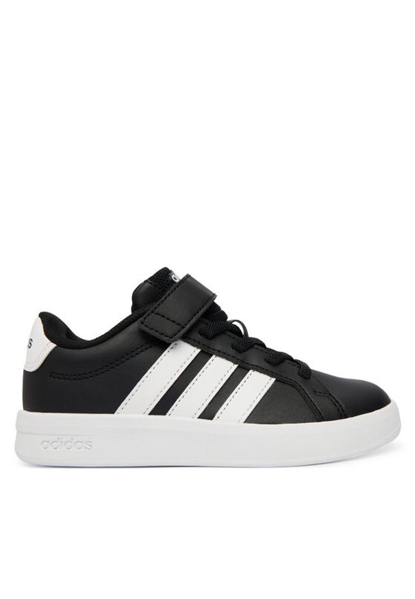 Adidas - adidas Sneakersy Grand Court 3.0 Shoes Children HP3533 Czarny. Kolor: czarny. Materiał: skóra