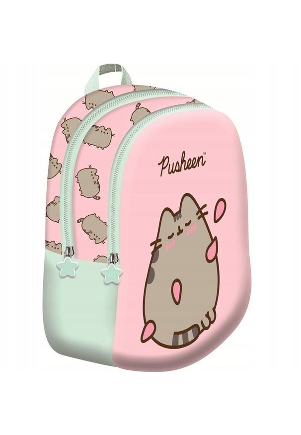 Derform - PLECAK 23X28X13 1ZAM 3KIESZ PUSHEEN PINK FOL
