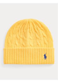 Polo Ralph Lauren Czapka 455898833001 Żółty. Kolor: żółty. Materiał: wełna, materiał #1