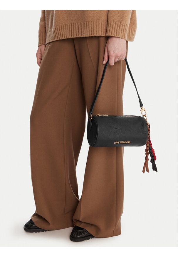 Love Moschino - LOVE MOSCHINO Torebka JC4309PP0MK1100A Czarny. Kolor: czarny. Materiał: skórzane