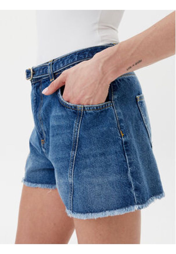 TwinSet - TWINSET Szorty jeansowe 251TP2575 Niebieski Regular Fit. Kolor: niebieski. Materiał: bawełna