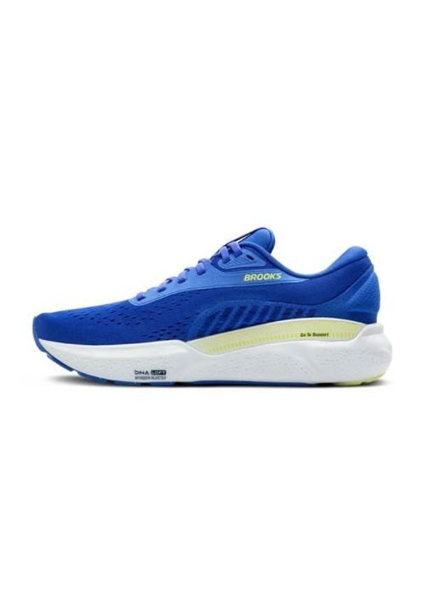 Buty do biegania męskie Brooks Adrenaline Gts 24. Kolor: niebieski. Materiał: materiał, syntetyk. Szerokość cholewki: normalna. Sport: bieganie