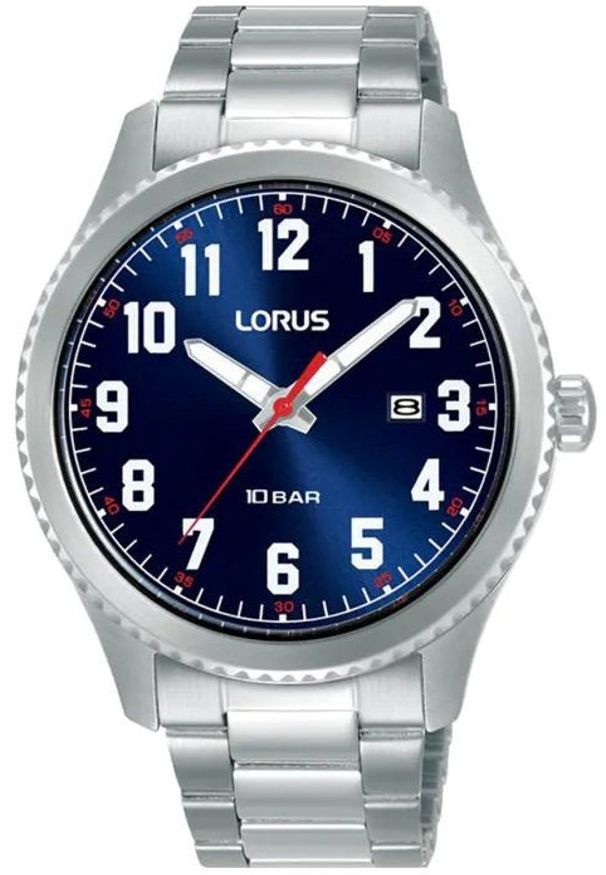 Zegarek Lorus męski RH981RX9 stalowy wodoszczelny .. Kolor: szary
