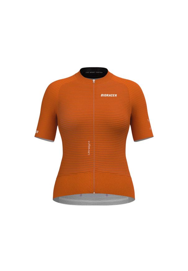 BIORACER - Damski jersey Bioracer Epic Ultralight. Kolor: pomarańczowy. Materiał: jersey. Sezon: lato. Sport: kolarstwo