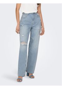 only - ONLY Jeansy Dean 15282727 Niebieski Straight Fit. Kolor: niebieski