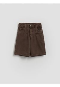 Reserved - Bawełniane szorty - brązowy. Kolor: brązowy. Materiał: bawełna. Styl: klasyczny #1