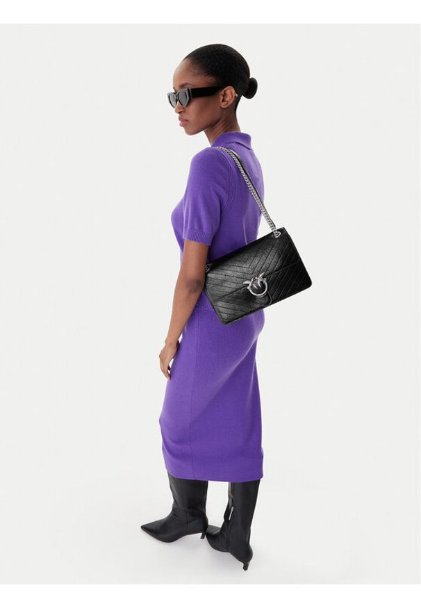 Pinko - PINKO Torebka Love One Light Classic AI 25-26 PLTT 106174 A2JC Czarny. Kolor: czarny. Materiał: skórzane