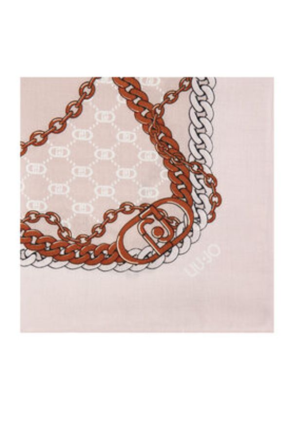 Liu Jo Chusta Ecs Foulard Logo Me 2F5073 T0300 Różowy. Kolor: różowy. Materiał: poliester, materiał
