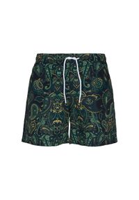 Urban Classics - Szorty Urban Classic w stylu paisley. Kolor: brązowy. Długość: krótkie. Wzór: paisley. Sezon: lato #1