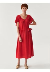 Tatuum Sukienka codzienna Osta T2214.192 Czerwony Regular Fit. Okazja: na co dzień. Kolor: czerwony. Materiał: wiskoza. Typ sukienki: proste. Styl: casual #9