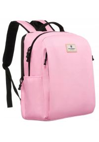 Plecak damski Peterson PTN 77707 różowy. Kolor: różowy. Materiał: materiał