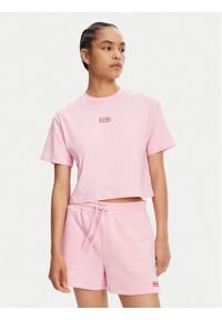 Hunter T-Shirt Abby HARW0059251 Różowy Boxy Fit. Kolor: różowy. Materiał: bawełna