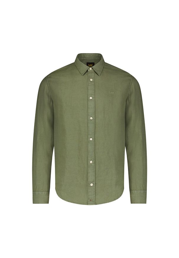 Lee - LEE PATCH SHIRT MĘSKA KOSZULA ELEGANCKA LOGO OLIVE GROVE 112350072 LL37045022. Styl: elegancki