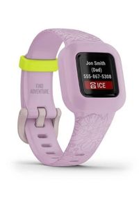 GARMIN - Garmin Vivofit Junior 3 Różowe kwiaty. Kolor: różowy. Styl: casual #4
