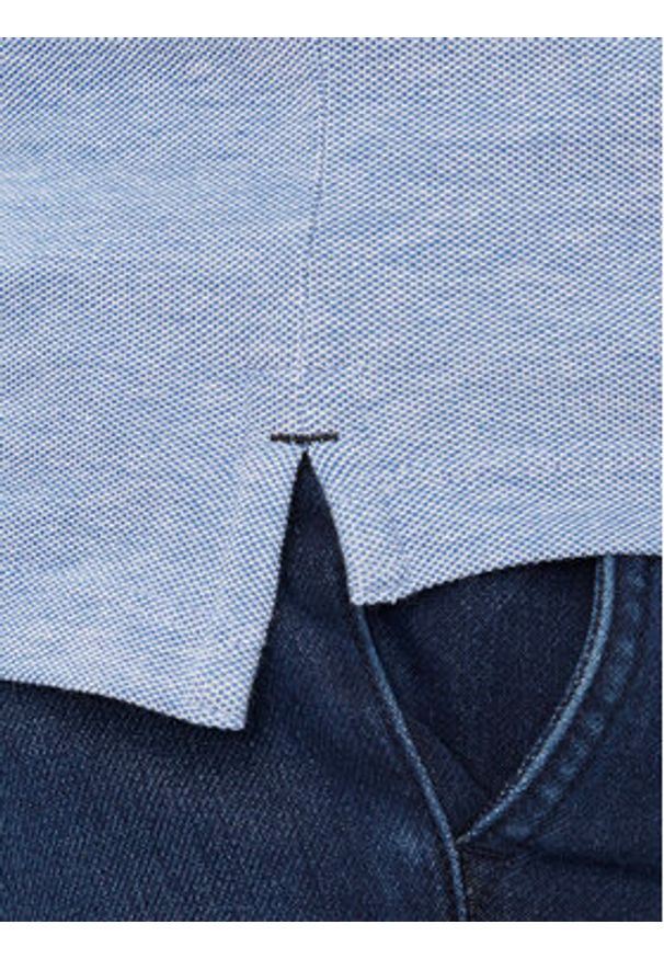 Jack & Jones - Jack&Jones Polo Paulos 12199711 Niebieski Slim Fit. Typ kołnierza: polo. Kolor: niebieski. Materiał: bawełna