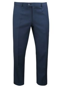 Męski, Taliowany Garnitur (Wesele, Studniówka) - Casino - Granat. Materiał: poliester, wiskoza #7