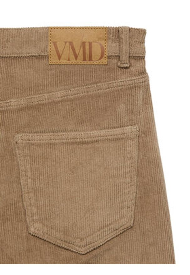 Vero Moda Spodnie materiałowe Tessa 10315350 Beżowy Wide Leg. Kolor: beżowy. Materiał: bawełna