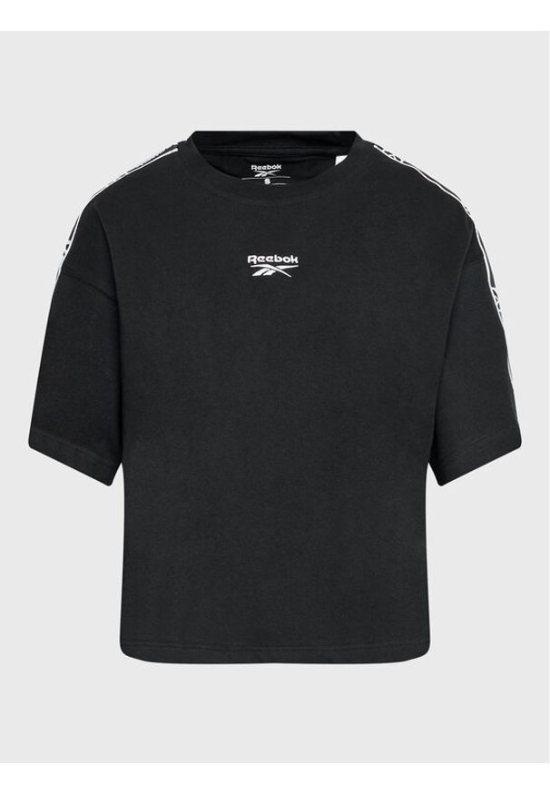 Reebok T-Shirt Tape Pack HH7704 Czarny Relaxed Fit. Kolor: czarny. Materiał: bawełna