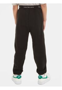 Calvin Klein Jeans Spodnie dresowe Intrasia IB0IB01815 Czarny Regular Fit. Kolor: czarny. Materiał: bawełna #5
