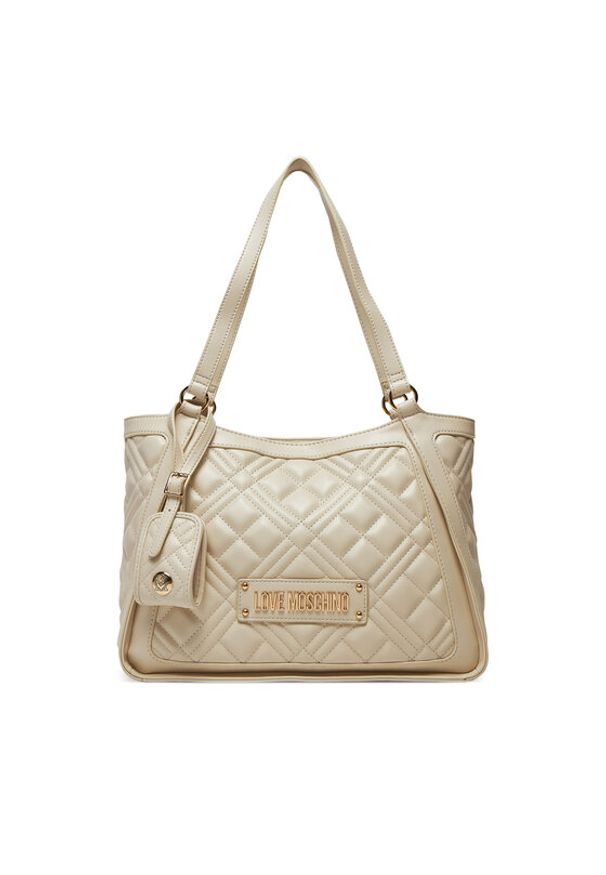 Love Moschino - LOVE MOSCHINO Torebka JC4206PP0MLA0110 Beżowy. Kolor: beżowy. Materiał: skórzane