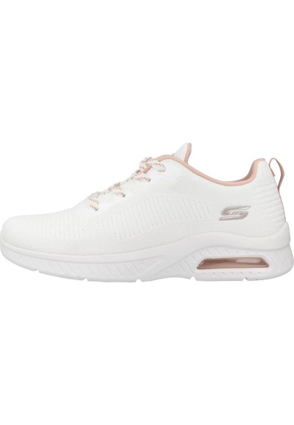 skechers - Buty Kobieta Skechers Squad Air biały. Kolor: biały. Materiał: syntetyk, tkanina, materiał